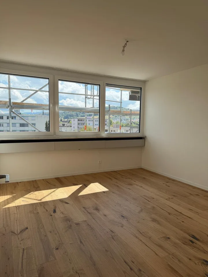 Neu sanierte 3.5-Zimmer-Wohnung mit schöner Aussicht