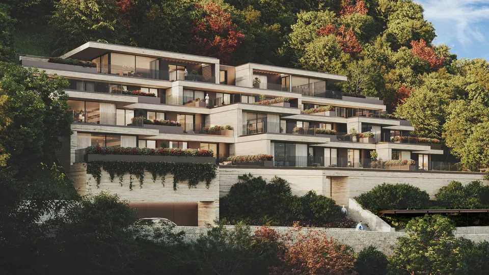 Appartement 2.5 Zimmer mit Terrasse und Seeblick – Residenza Foresta, Lugano – Foto 12 von 12