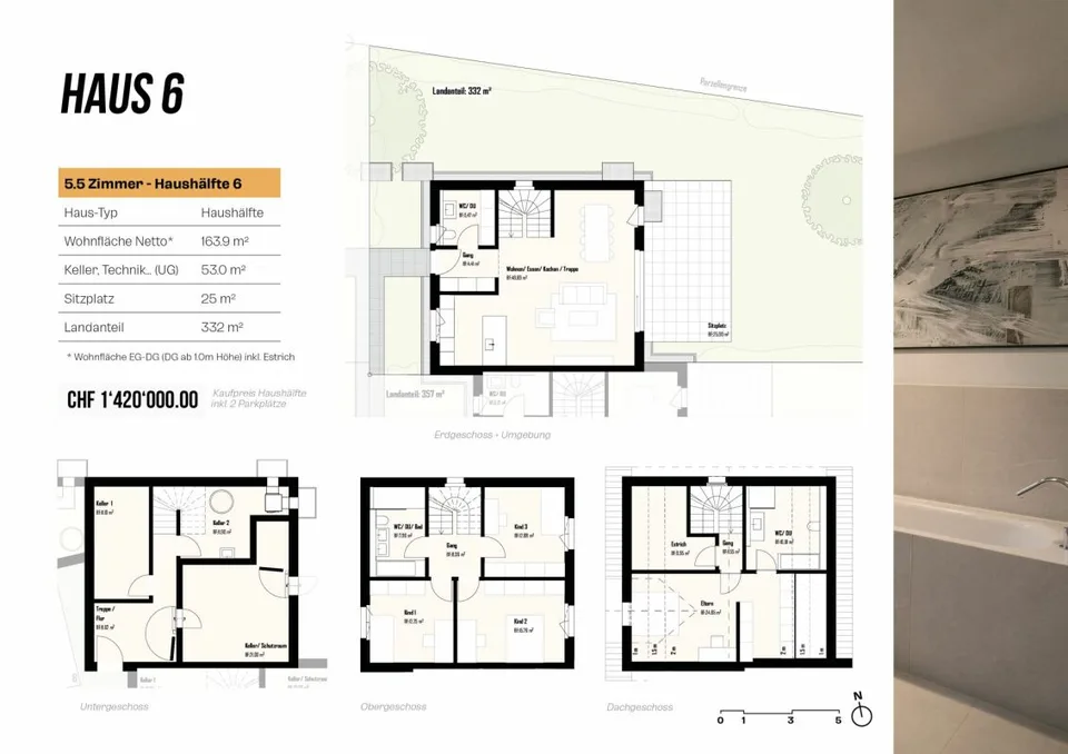 Maison 6 / 5,5 pièces Nouveau bâtiment AM WALDRAIN – photo 12 sur 15