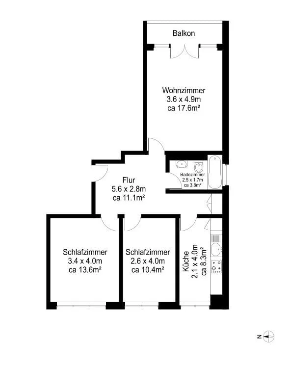 Zentrale Wohlfühloase: Ideal für Singles, Paare und kleine Familien