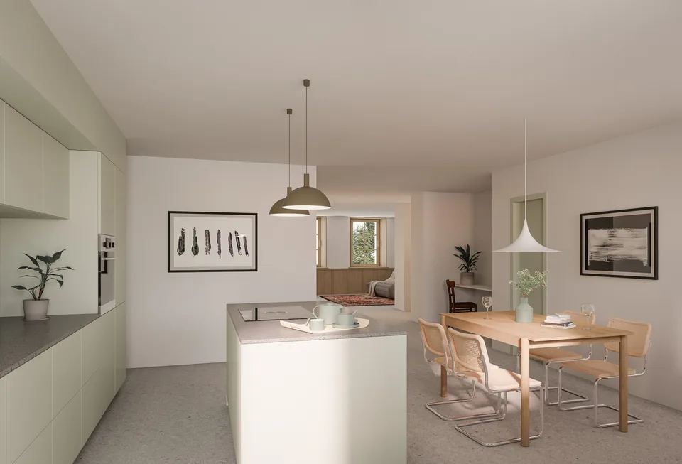 Appartement neuf de 4,5 pces au rez dans ferme rénovée – photo 2 sur 4