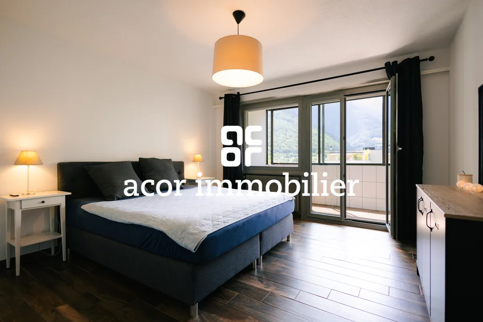 Prächtige 4.5-Zimmer-Wohnung renoviert mit freier Sicht in Martigny – Foto 3 von 5