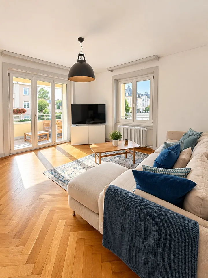 Dreizimmerwohnung im ersten Stock