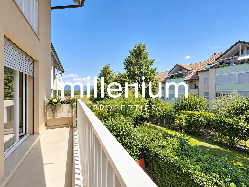 Appartement familial avec balcons au cœur de Bernex