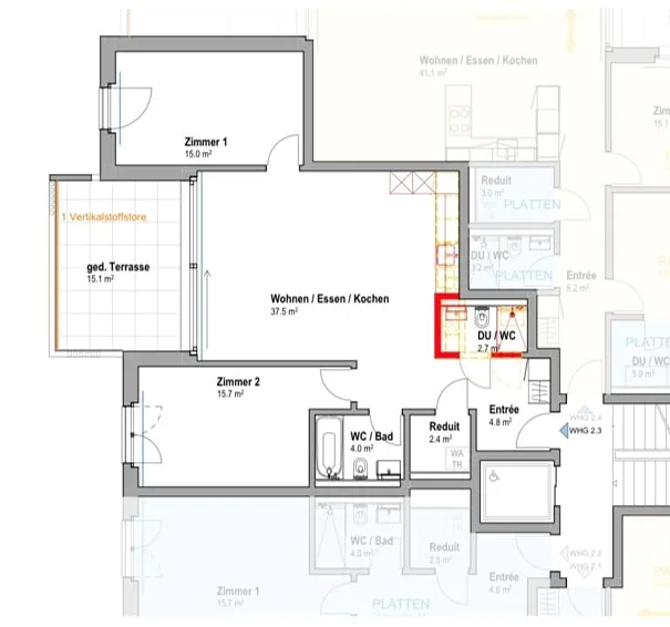 Erstbezug - attraktive 3.5-Zimmer-Wohnung mit grosszügiger Terrasse