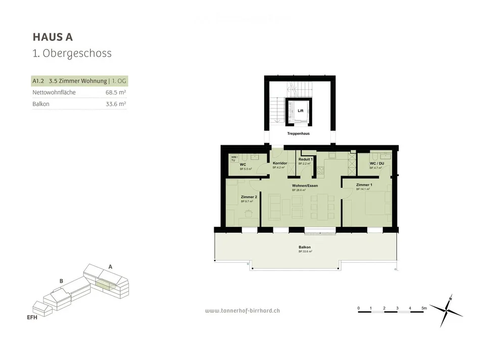 Charming 3.5 room new apartment - first occupancy