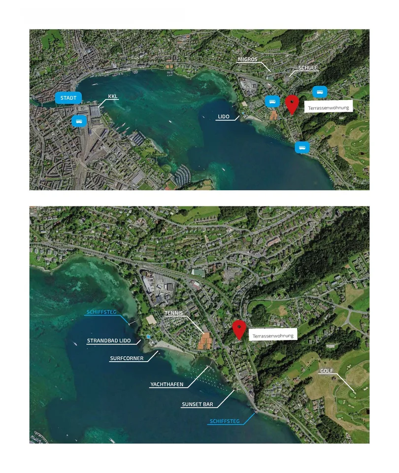 A due minuti a piedi dal lago. Terrazza di 100 m². Uno spazio libero che si trova raramente a Lucerna. – foto 20 di 21