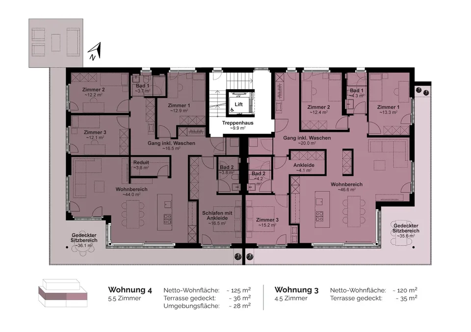 Appartement attique de 5,5 pièces attrayant à Oberdorf – photo 12 sur 12