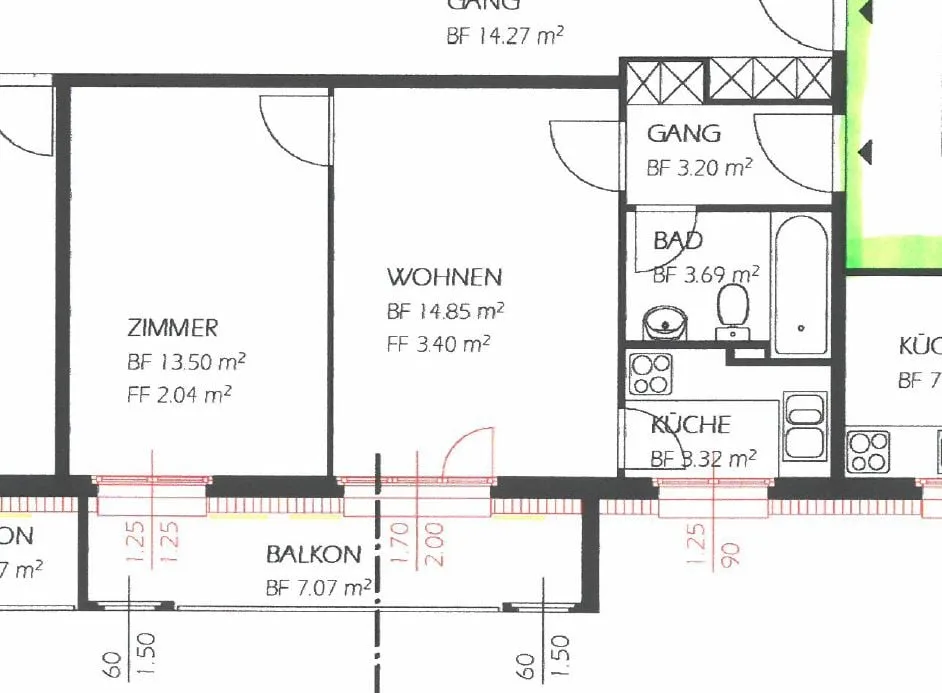 2-Zimmer-Wohnung an zentraler Lage mit Balkon
