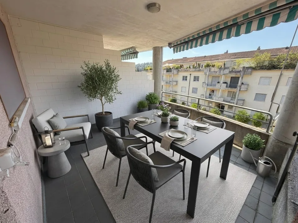 Appartement 4 pièces avec balcon & garage à vendre à Unterkulm – photo 2 sur 10