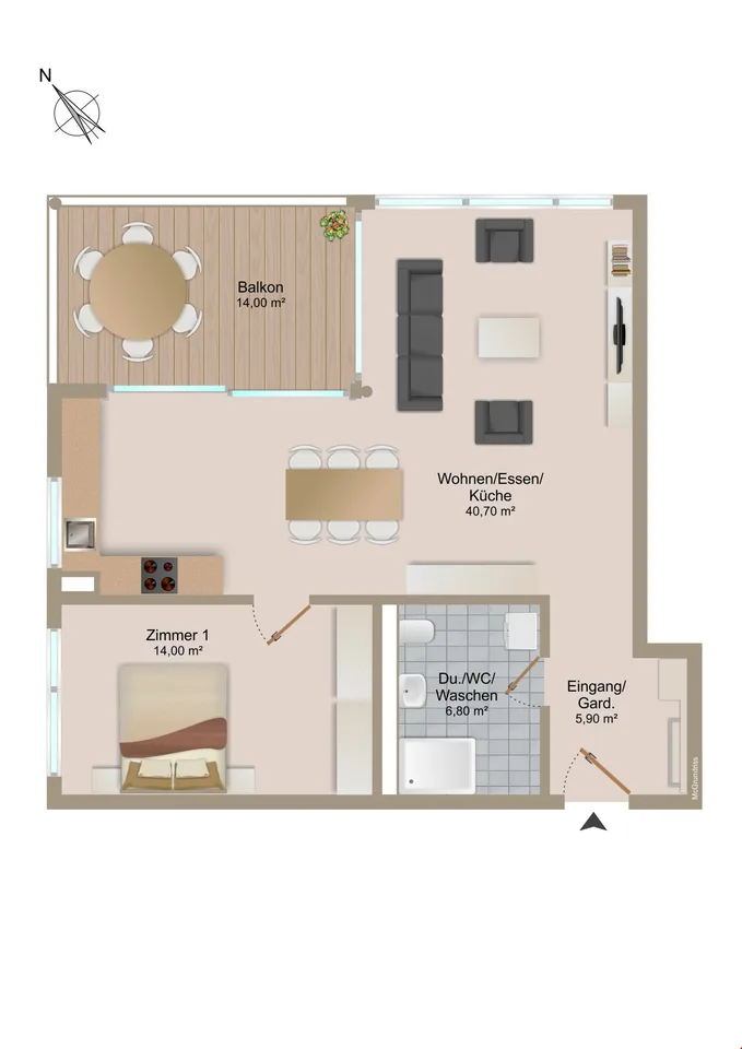 BELLiSSA - Appartamento moderno 2.5 locali