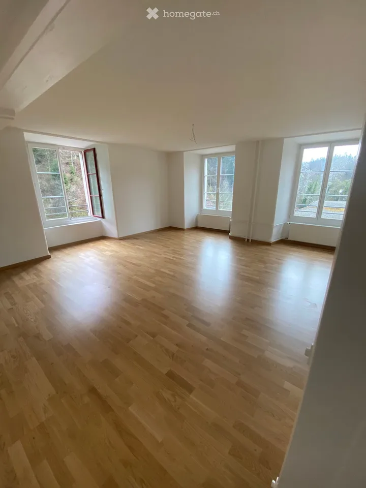 Grosse 2.5-Zimmerwohnung mit Industriecharme in ehemaliger Spinnerei – ab 16.10.2026 zu vermieten