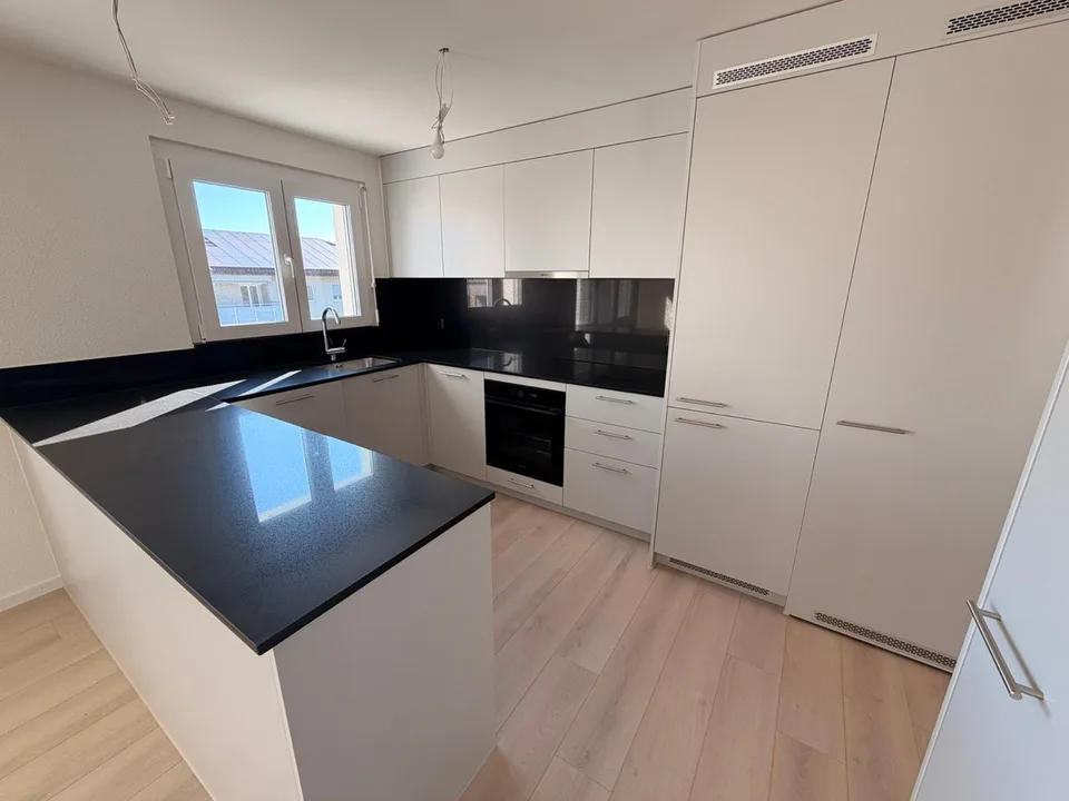 Bright 3.5-room apartment with balcony and fireplace in Au SG
