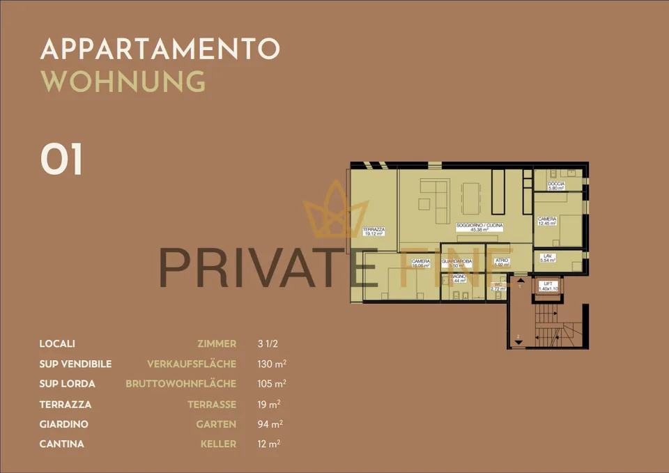 Neue 3.5 Zi mit TOP Seesicht, Garten, Pool & SPA (APP Nr. 1) – Foto 12 von 12