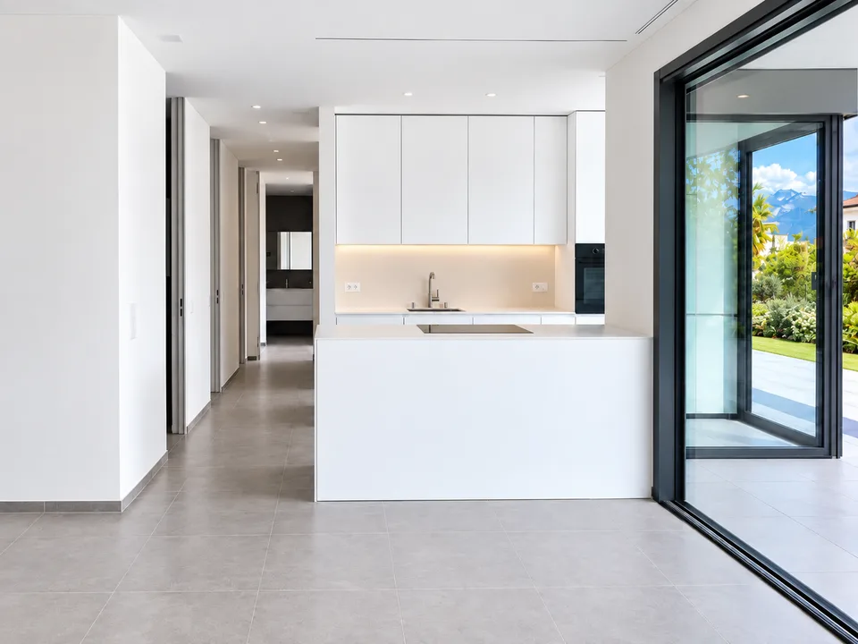 Modern 4.5-room apartments with garden in Minusio