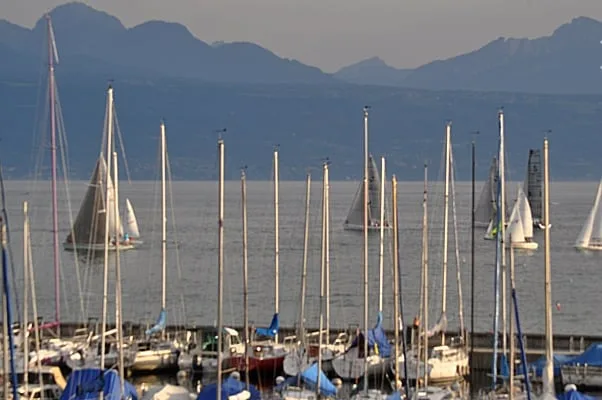 Duplex im Hafen von Pully