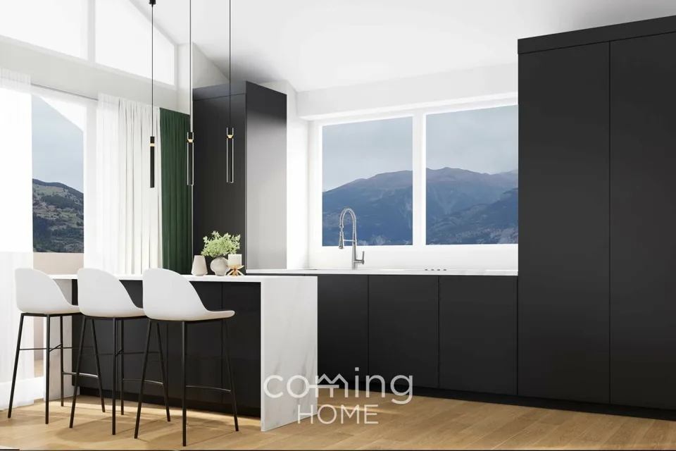 Costruzioni nuove caratteristiche a Bürchen - costruzione in legno, vista sulla montagna e impianto fotovoltaico incluso – foto 14 di 18
