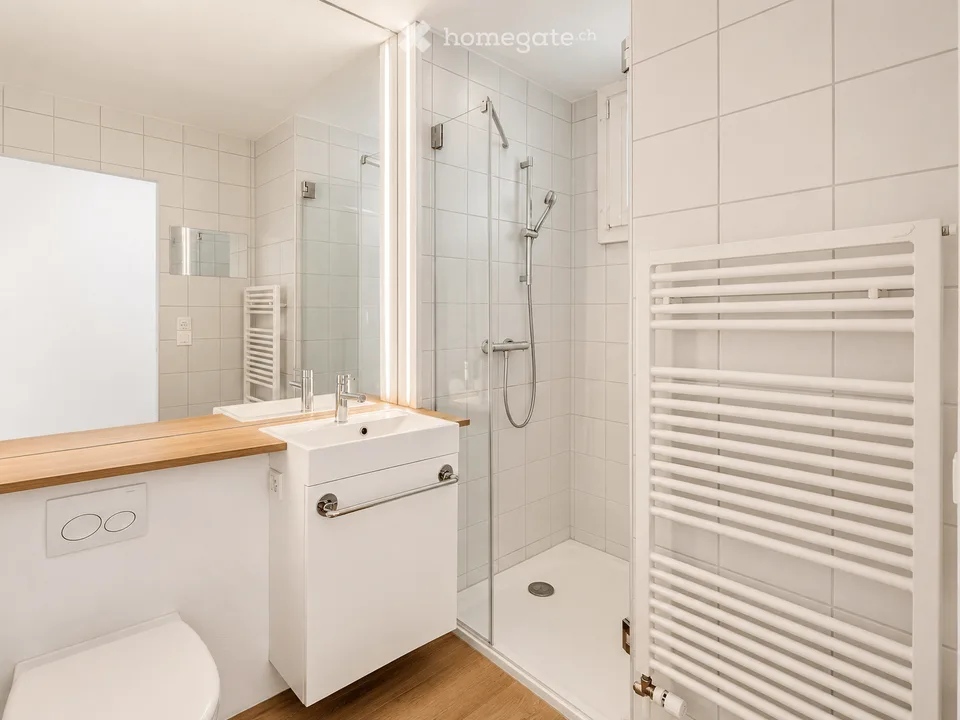 Helle, stilvoll renovierte 2½-Zimmer-Wohnung mit Loggia in Stallikon