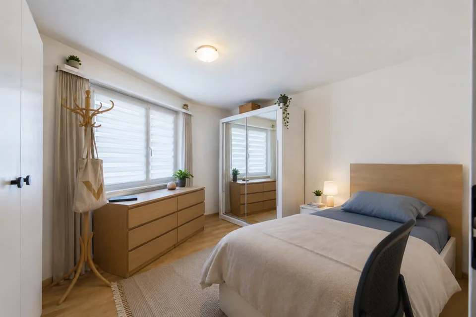 Lichtdurchflutete 2.5 Zimmer Wohnung mit Balkon und Walliser Alpenpanorama in Leukerbad – Foto 6 von 11