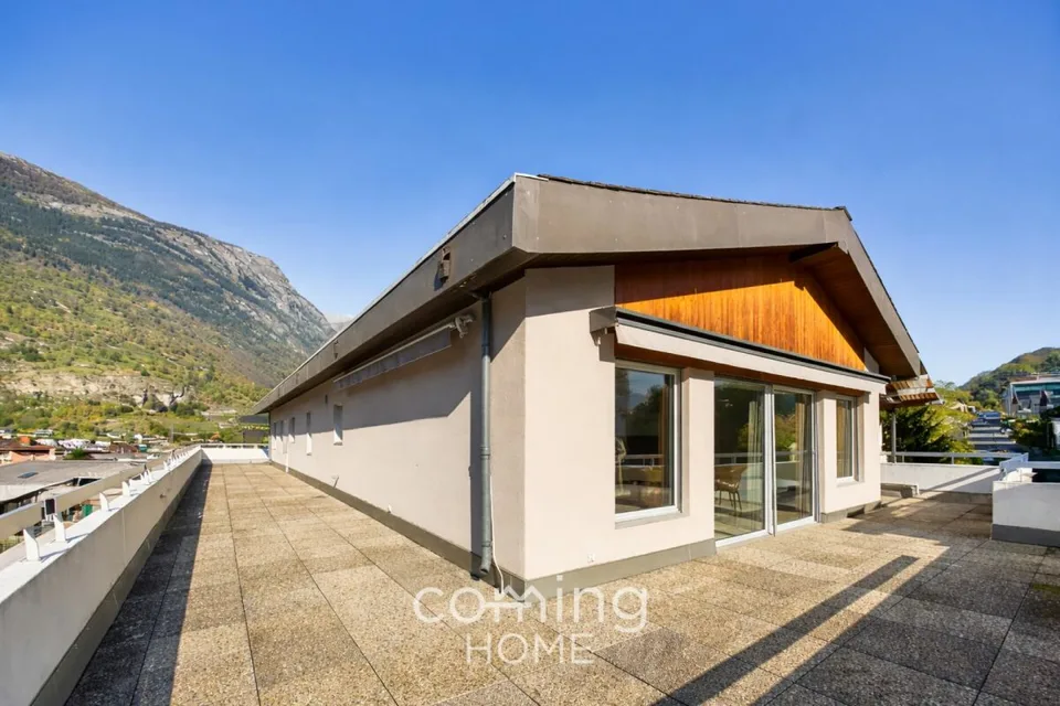 Attikawohnung in Brig-Glis - 5.5 Zimmer, Panorama-Bergsicht und Blick auf das Stockalperschloss – Foto 15 von 19