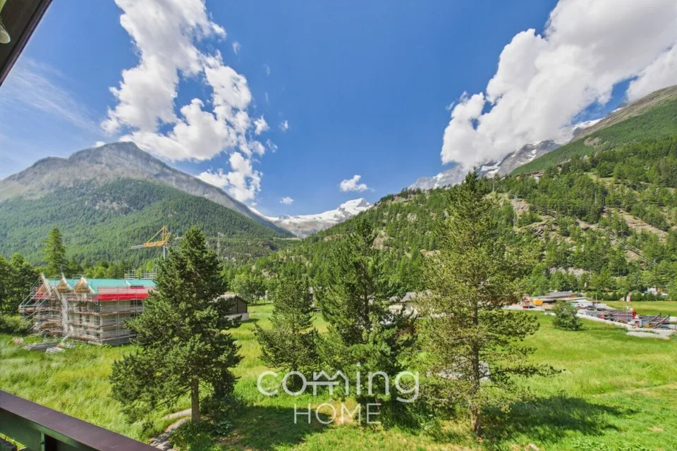 Gemütlich und alpin - 2.5-Zimmer-Wohnung mit Cheminée und Bergsicht in Saas-Grund – Foto 13 von 14