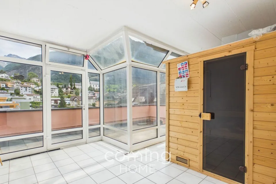 Spacieux appartement en attique avec terrasse panoramique - Brigue – photo 15 sur 20