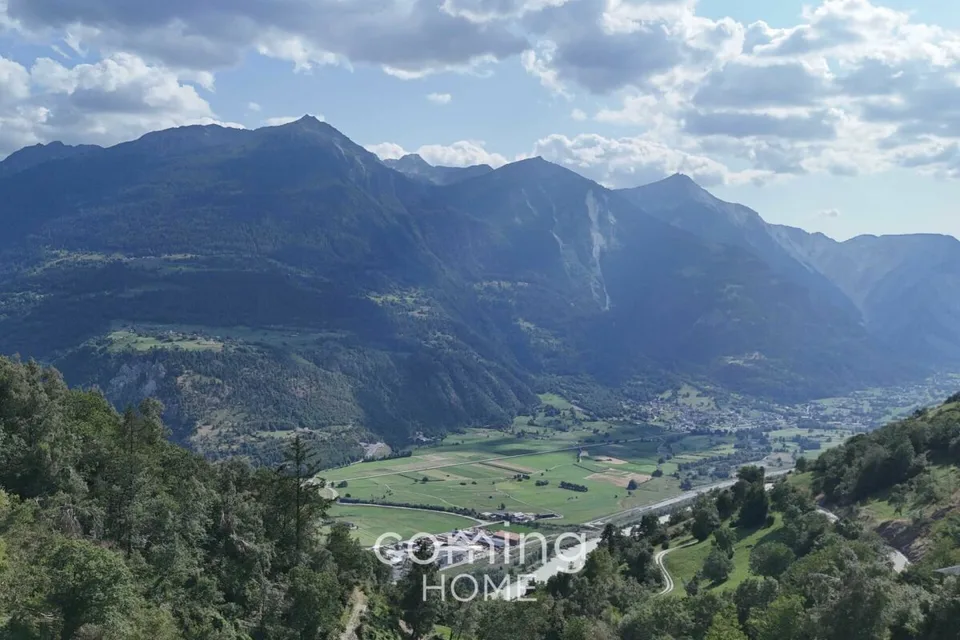 Terrain à bâtir viabilisé offrant une vue panoramique de rêve à Bratsch – photo 6 sur 7