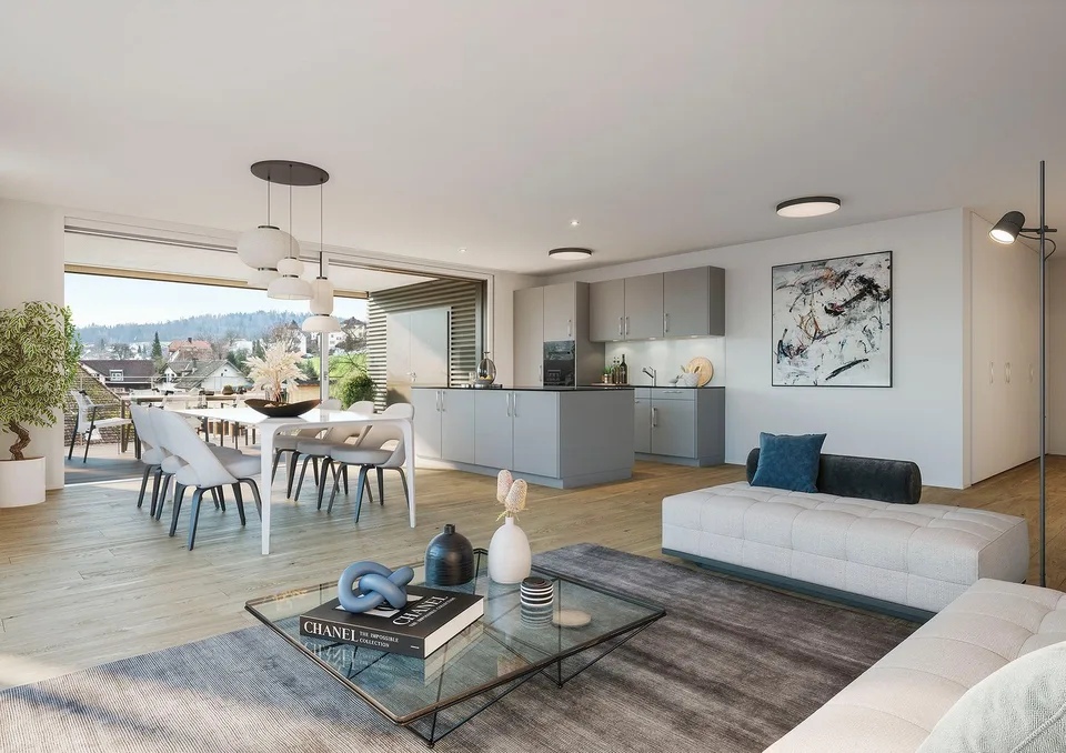 Moderne 3.5-Zimmer-Neubauwohnung an zentraler Lage in Beinwil am See – Foto 5 von 6
