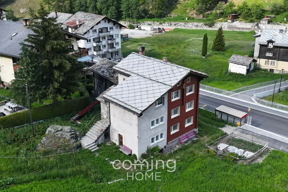 3.5-Zimmer-Wohnung in Saas-Balen ? Zweitwohnsitz zugelassen, Renovationspotenzial, Parkplatz inklusive – Foto 10 von 11
