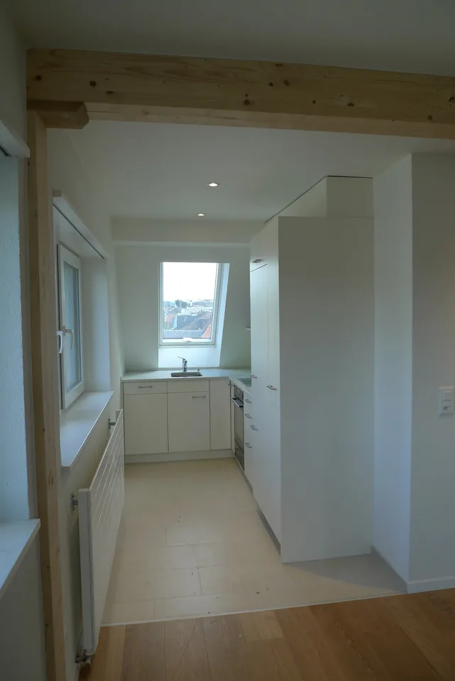 Maisonette en mansarde charmante avec terrasse sur le toit et vue sur les Alpes – photo 6 sur 17