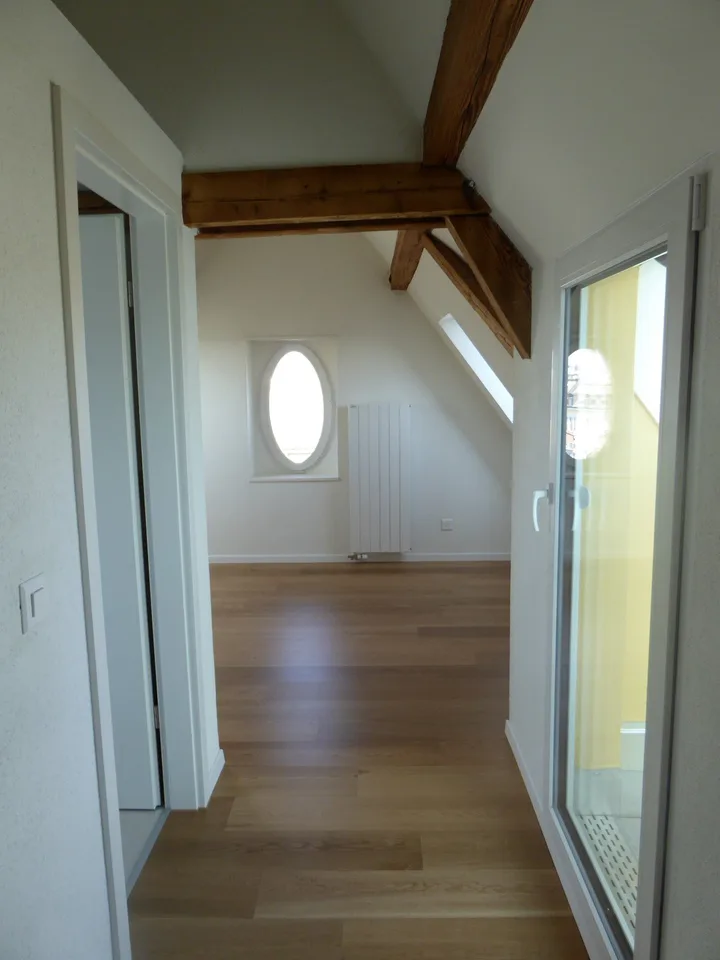 Maisonette en mansarde charmante avec terrasse sur le toit et vue sur les Alpes – photo 12 sur 17