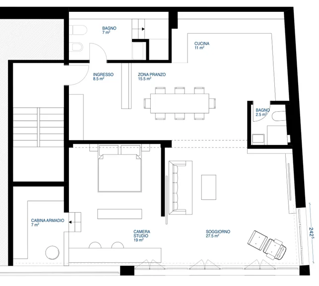 2 MESI GRATUITI - Bellissimo loft ristrutturato di 120 mq a Cadro – foto 13 di 13