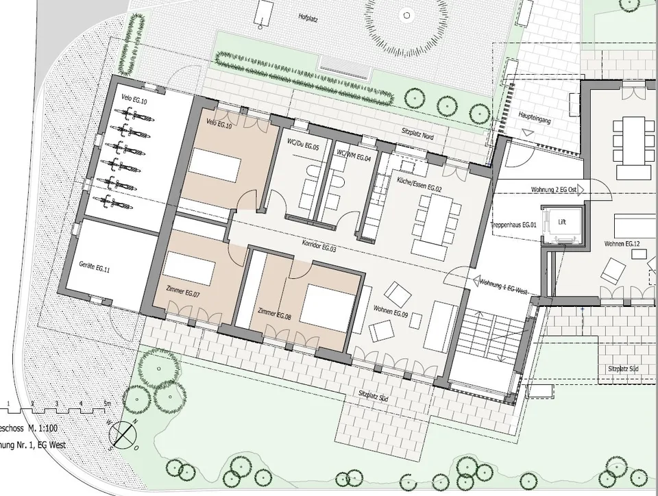 Appartement de jardin de haute qualité à Oerlingen