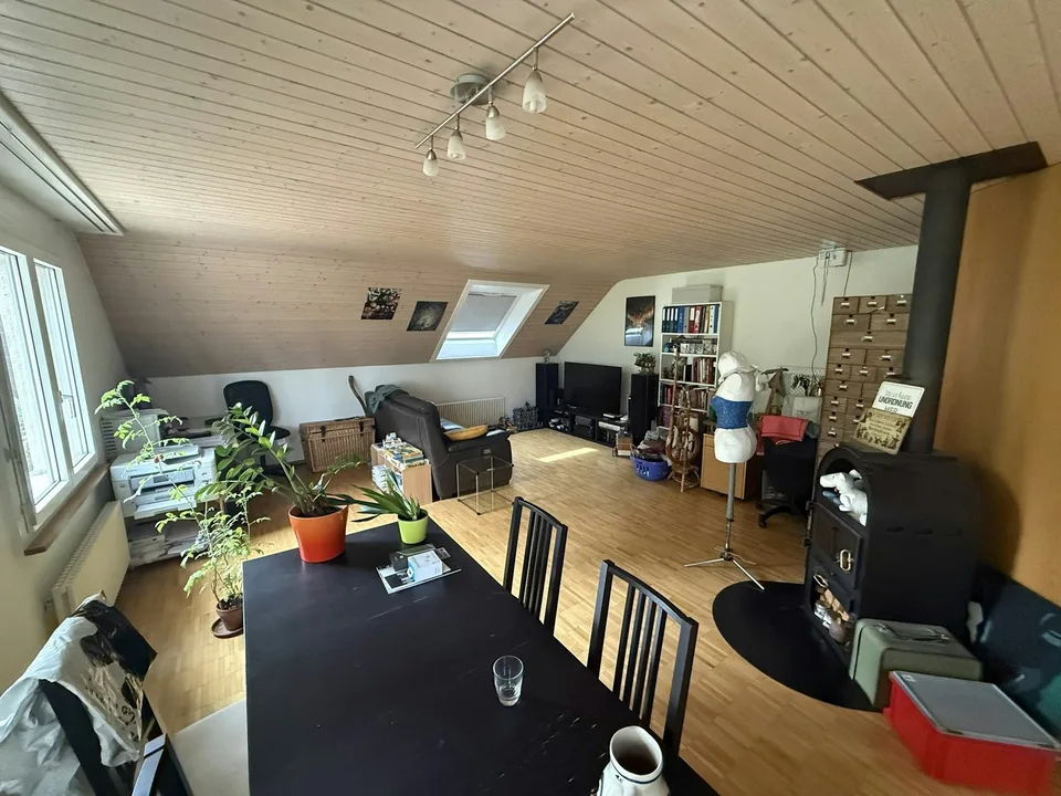 Grosse Dachwohnung mit Charme