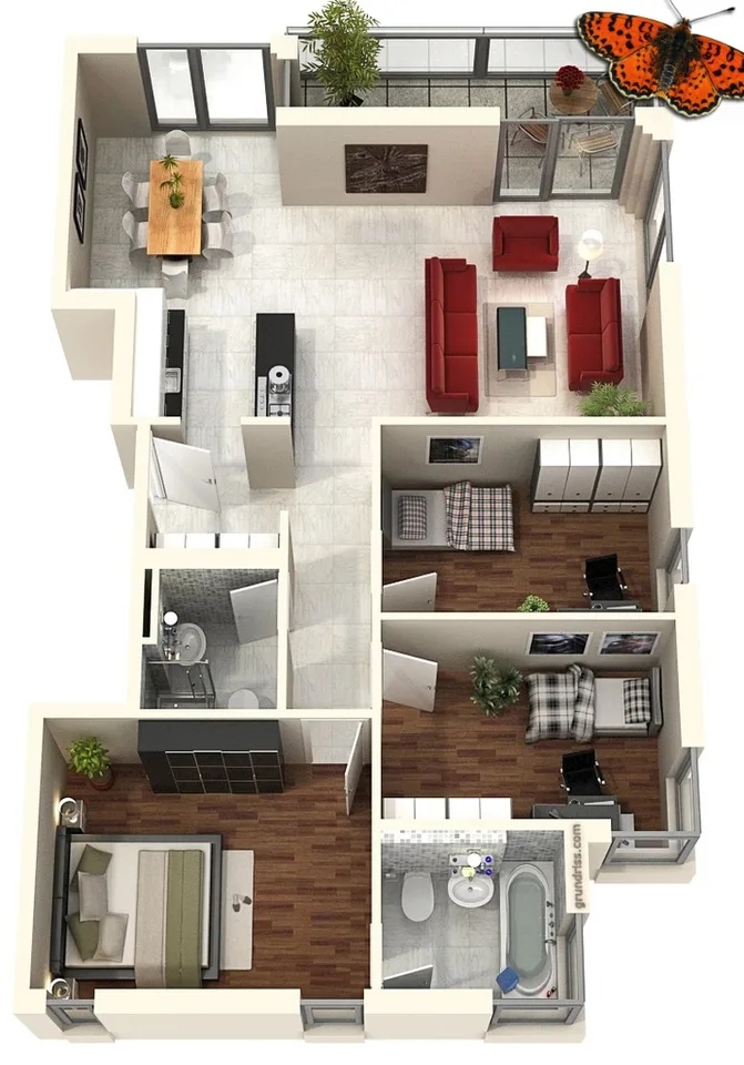 4 ½ PIECES - Residential area!