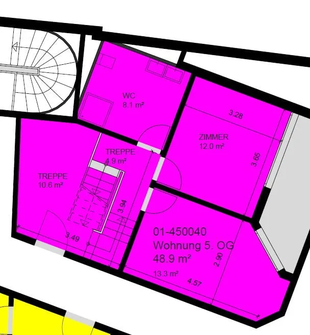 4.5 Zimmer Attikawohnung im Zentrum von Basel – Foto 6 von 7