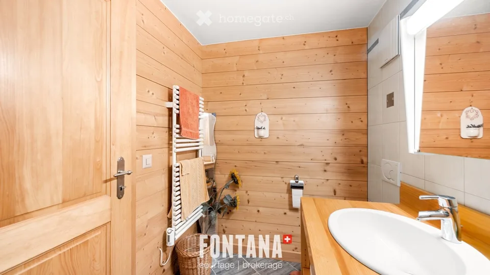 Appartement d'une pièce meublé avec terrasse aux Diablerets