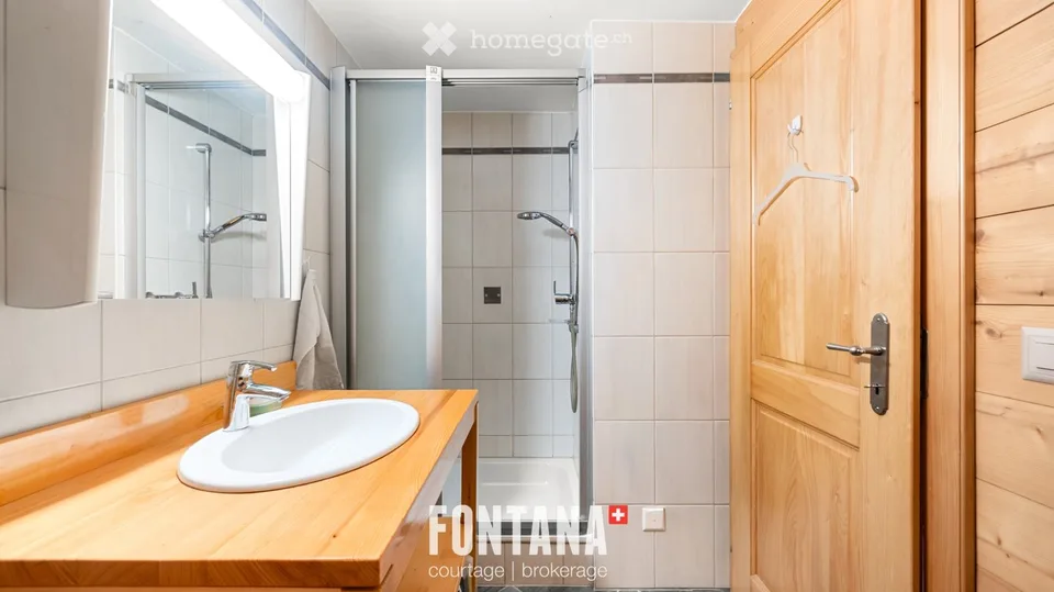 Appartement d'une pièce meublé avec terrasse aux Diablerets