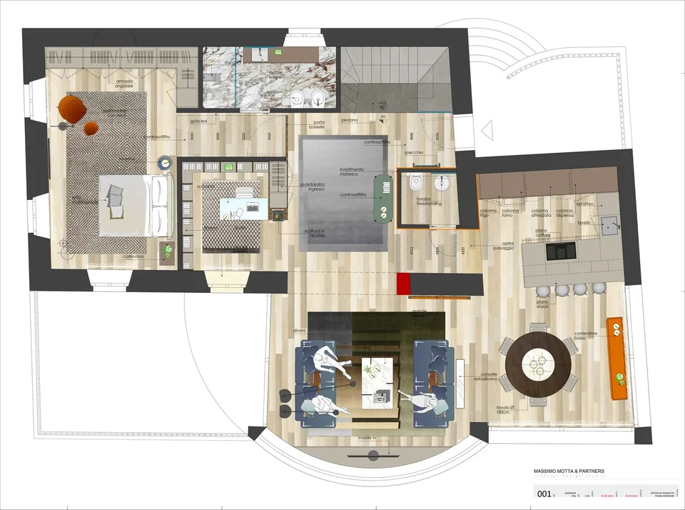 Attico in villa Storica ristrutturata con piscina esterna ed interna – foto 11 di 20
