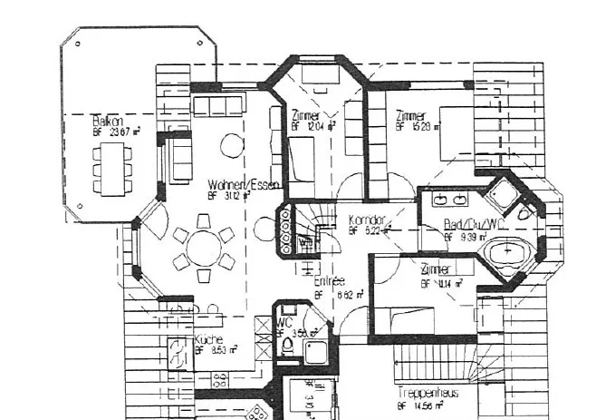 Exclusive 5.5-room maisonette apartment with gallery and large balcony