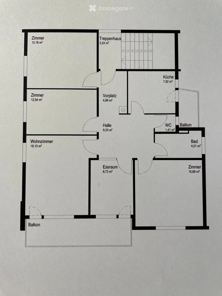 Charmante 4.5-Zimmer-Wohnung mit Balkon in sonniger und ruhiger Lage