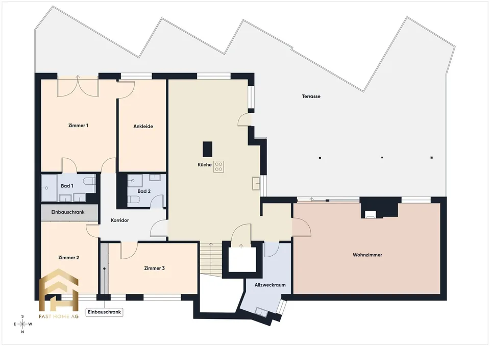 4.5-Room Penthouse Apartment Above the Roofs of Naters – photo 13 of 13