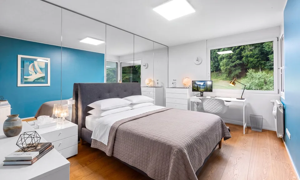 Großzügige 4.5-Zimmer-Wohnung mit Seeblick im Grünen in Carona – Foto 5 von 9