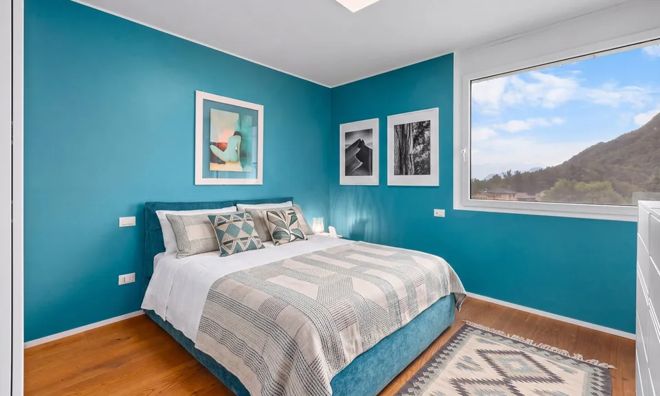Großzügige 4.5-Zimmer-Wohnung mit Seeblick im Grünen in Carona – Foto 7 von 9