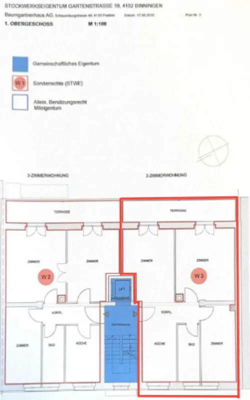 Appartamento di 3,5 locali ben mantenuto a Binningen con ascensore, balcone di 12 m² e torre di lavanderia privata – foto 15 di 18