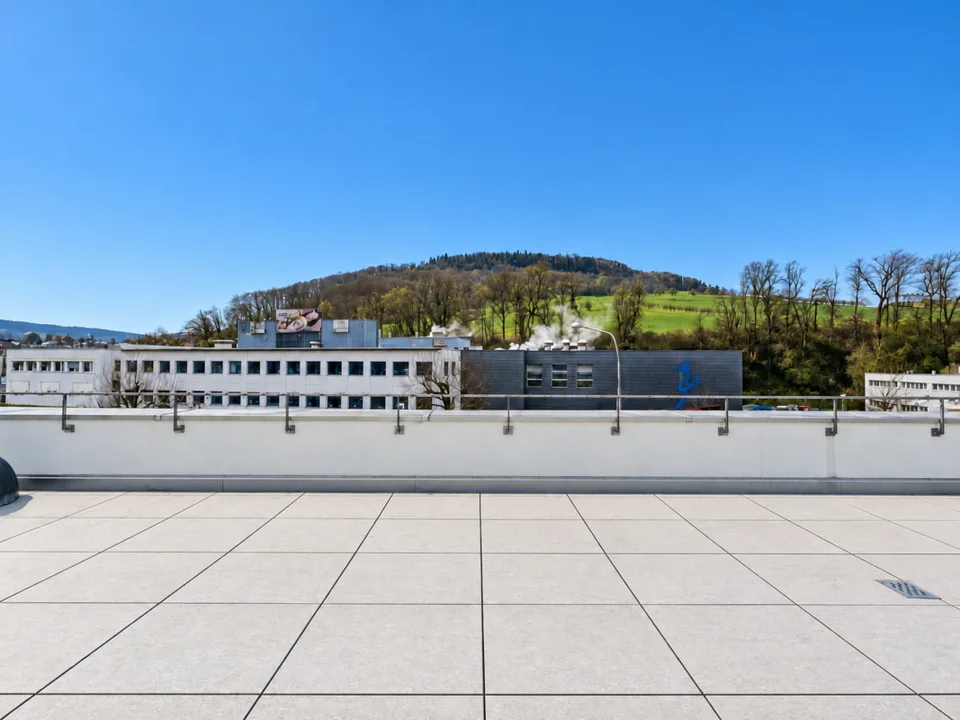 Appartement attique exclusif et moderne de 3,5 pièces avec grande terrasse & tour de buanderie