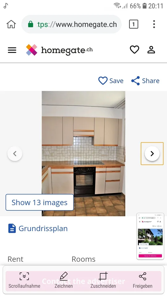 Appartement lumineux 3.5 pièces avec balcon et garage à Forch