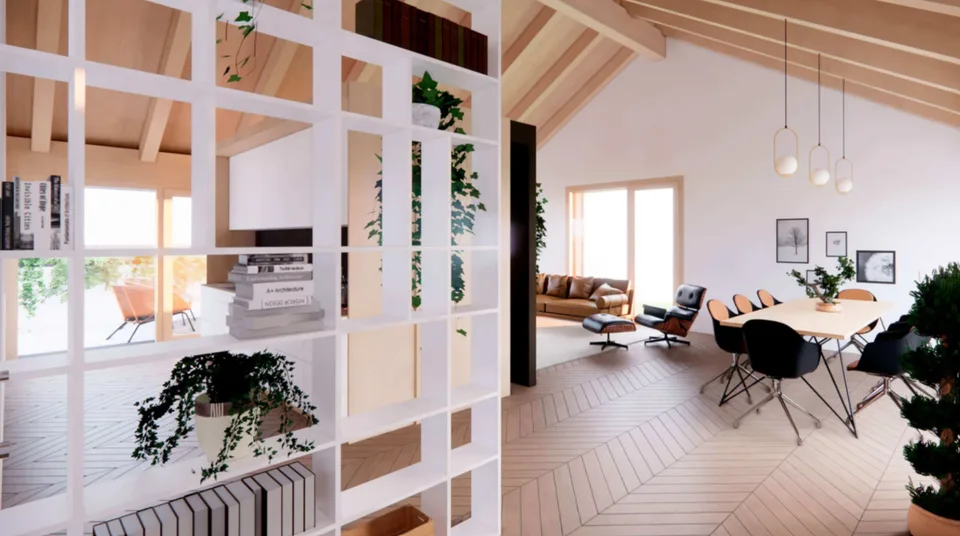Neue 3.5-Zimmer-Dachwohnung mit Terrasse in St-Aubin FR – Foto 7 von 10