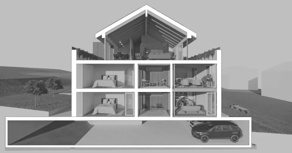 Neue 3.5-Zimmer-Dachwohnung mit Terrasse in St-Aubin FR – Foto 6 von 10