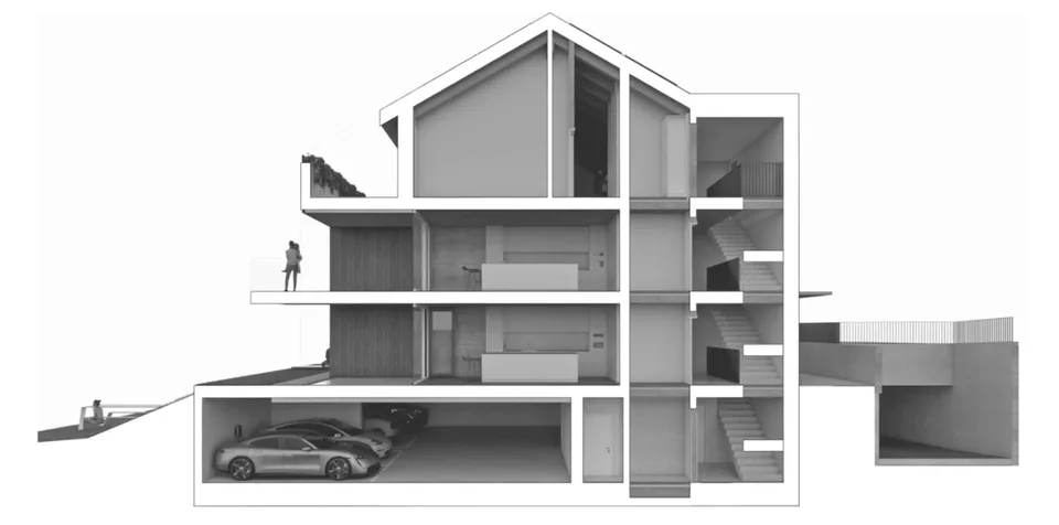 Neue 3.5-Zimmer-Dachwohnung mit Terrasse in St-Aubin FR – Foto 5 von 10